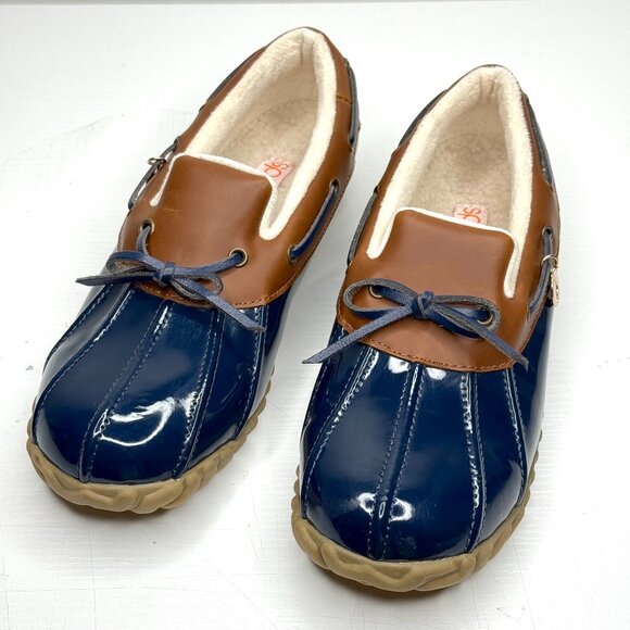 The Original Duck Boot Sporto Patty Low Top Rain Fleece Lined Loafers Womens 8.5 - Picture 1 of 8